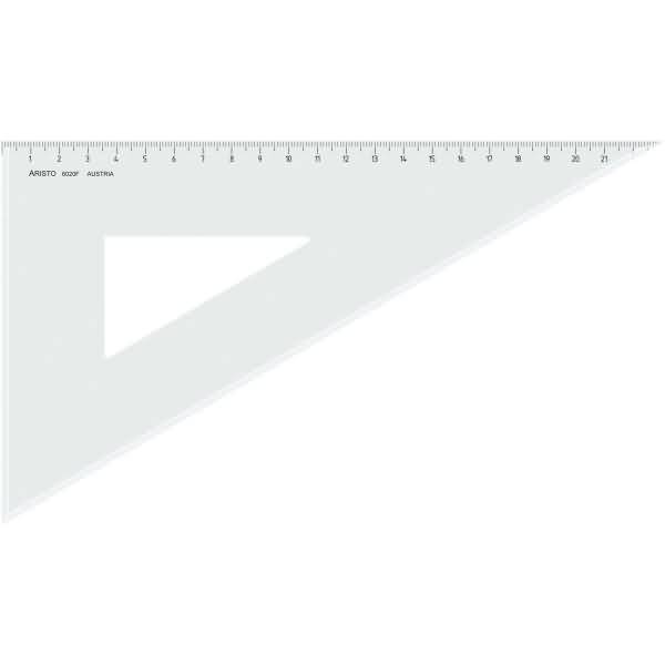 Dreieck 60 Grad mit Facette Acryl 262mm transparent