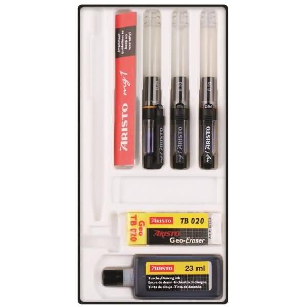 Tuschefüller-Set 0,2/0,3/0,5 mm VE=3 Stück