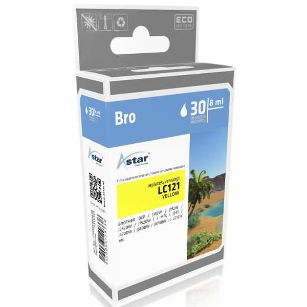 ASTAR Gelb - kompatibel - Tintenpatrone (Alternative zu: Brother LC101Y) - für B