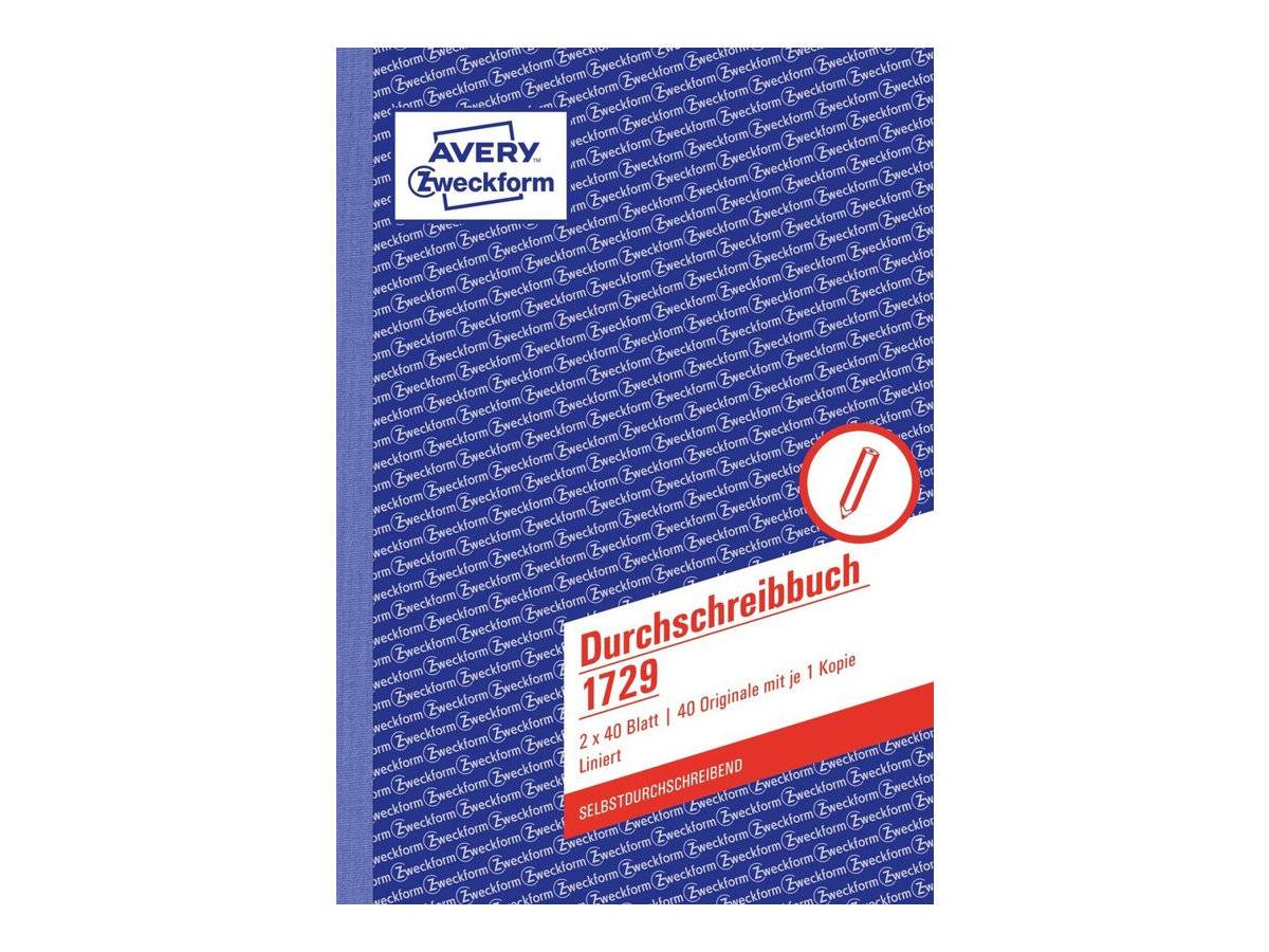 Avery Zweckform - Durchschreibebuch - 40 Blatt