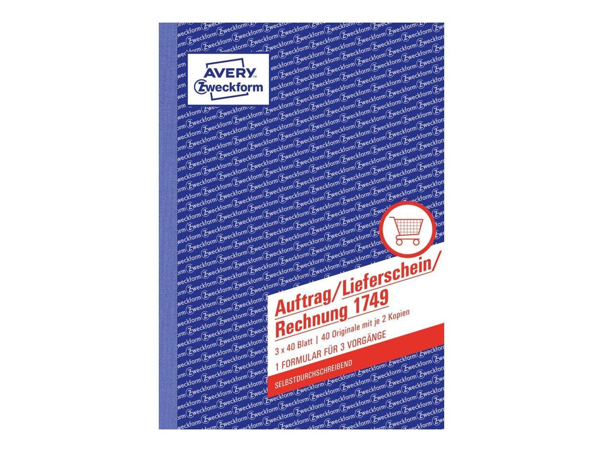 Avery Zweckform - Formular für Bestellung/Lieferung/Rechnung