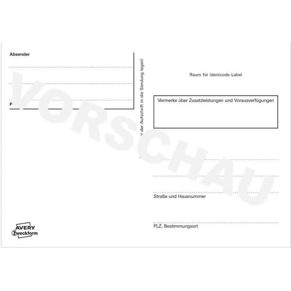 Adreßaufkleberheft A6 selbstklebend 10 Blatt