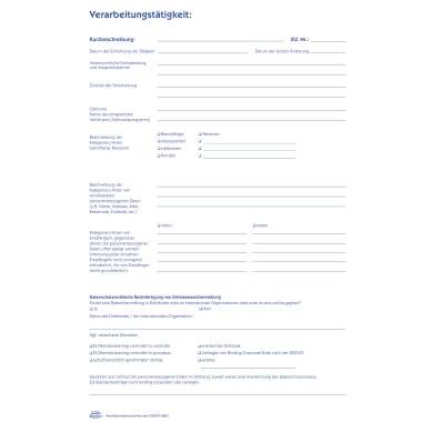 Avery Zweckform Verarbeitungsverzeichnis 2863 A4