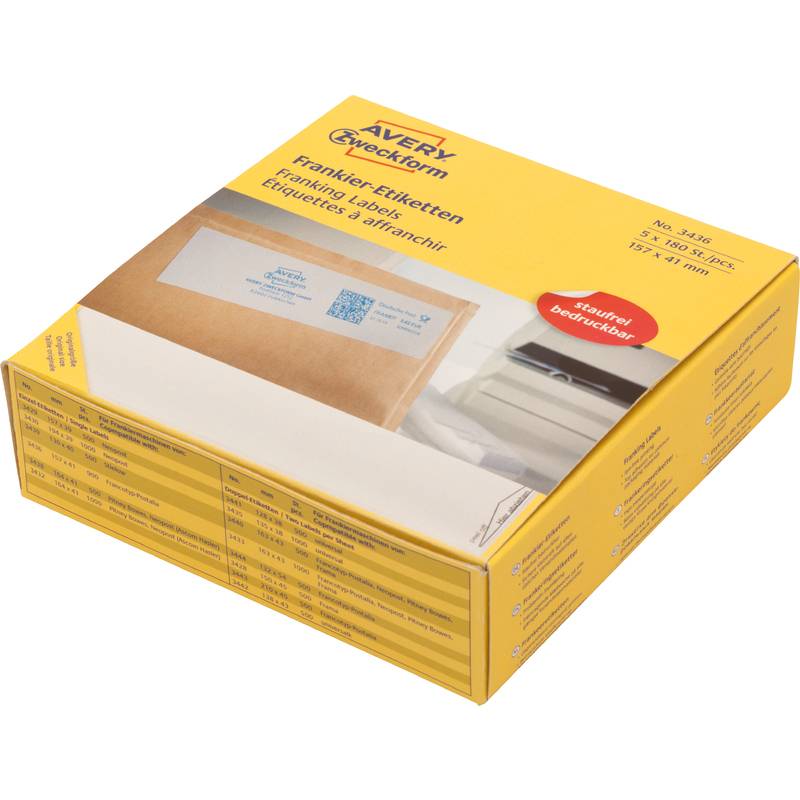 AVERY Zweckform Frankier-Etiketten, 157 x 41 mm, einzeln