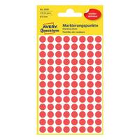 AVERY ZWECKFORM - Avery 3589, Rot, Kreis, Papier, 8 mm, 416 Stück(e), 104 Stück(e)