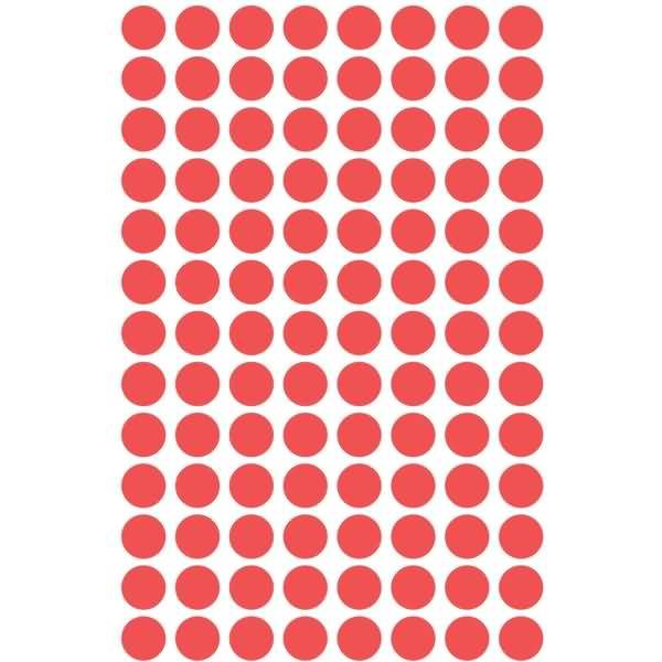 Markierungspunkte 8mm rot wiederablösbar VE=416 Stück