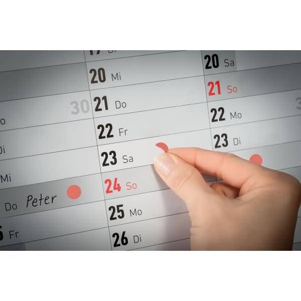 Markierungspunkte 8mm rot wiederablösbar VE=416 Stück