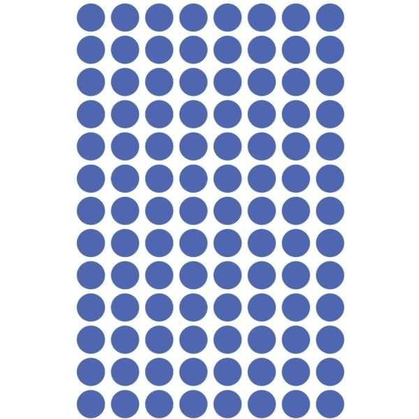 Markierungspunkte 8mm blau wiederablösbar VE=416 Stück