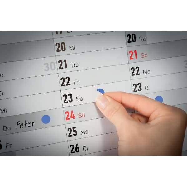 Markierungspunkte 8mm blau wiederablösbar VE=416 Stück