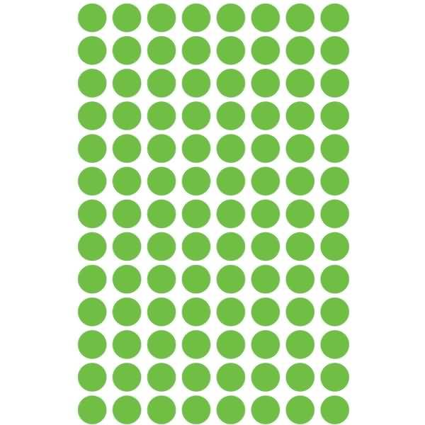 Markierungspunkte 8mm grün wiederablösbar VE=416 Stück