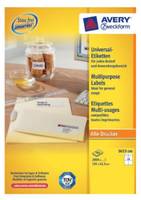 Avery Zweckform 3653 - Papier - permanenter Klebstoff - weiß - 105 x 42.3 mm 2800 Etikett(en) (200 Bogen x 14)