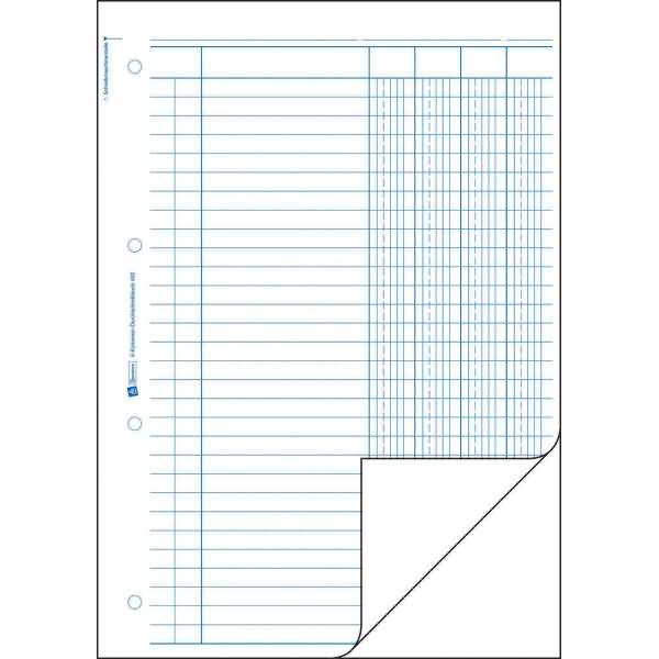 Kolonnen-Durchschreibbuch A4 4 Kolonnen 2x50 Blatt