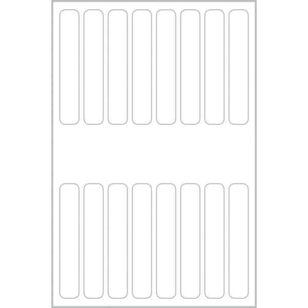Schlüssel-Kennzeichnung beschreibbar 14x127mm grau weiß