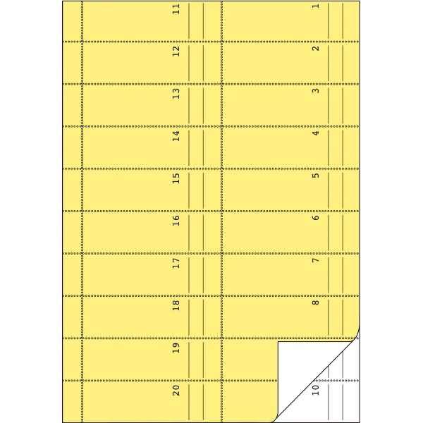 Bonbuch A4 fortlaufend nummeriert 2x50 Blatt