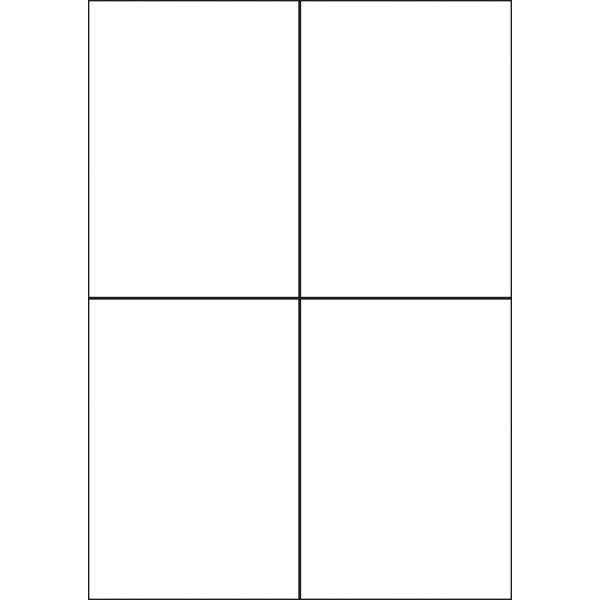 Postkarten 148x105 mm 170 g/qm beidseitig beschichtet matt 100 Stück