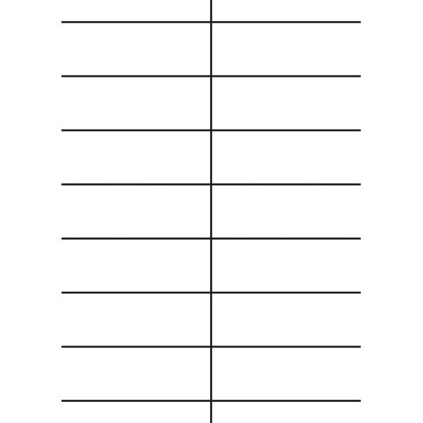 Regalschilder 105x38 mm 170 g/qm beschichtet matt 350 Stück