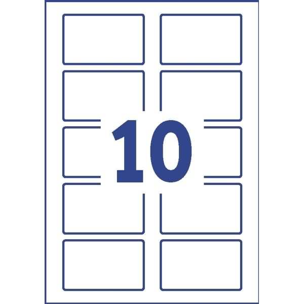 Namens-Etiketten Inkjetdrucker 80x50mm weiß 200 Stück