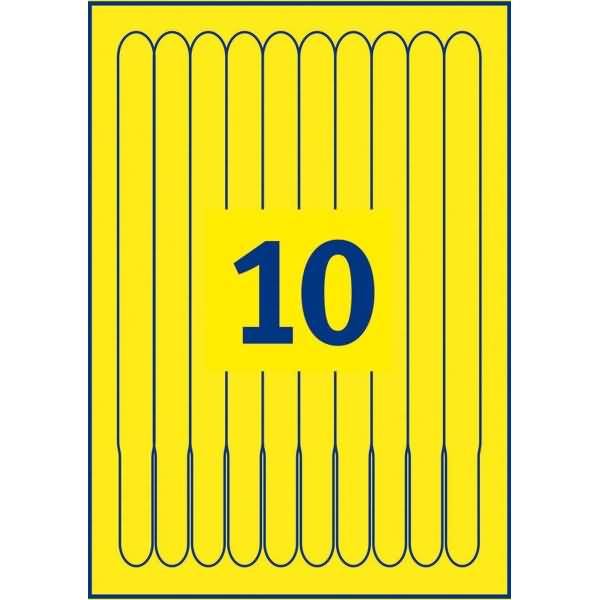 Einlassbänder bedruckbar 18x265 mm gelb VE=100 Stück