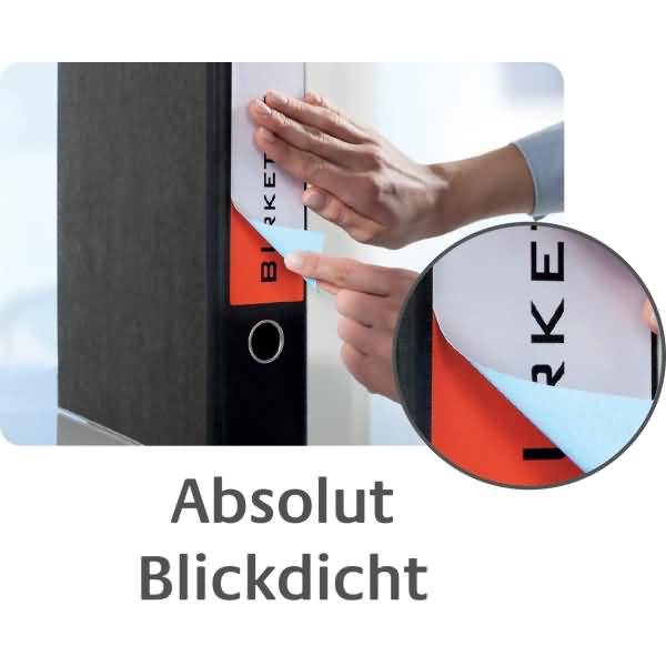 Ordnerrückenschilder 192x34mm selbstklebend ablösbar weiß VE=240 Stück