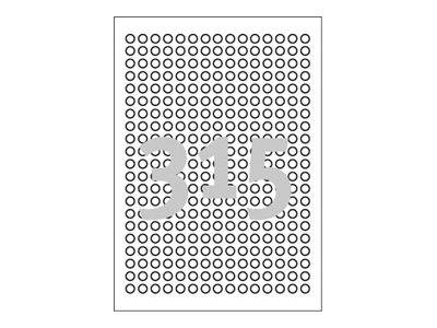 AVERY ZWECKFORM - Avery L6019REV - Entfernbarer Klebstoff - weiß - 10 mm rund 7875 Stck. (25 Bogen x 315)