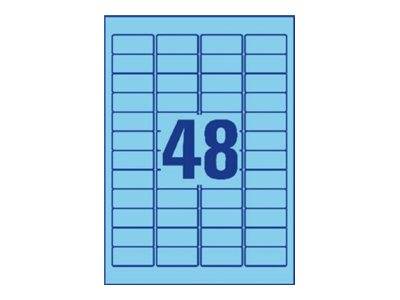 AVERY ZWECKFORM - Avery L6039 - Blau - 21.2 x 45.7 mm 960 Stck. (20 Bogen x 48)