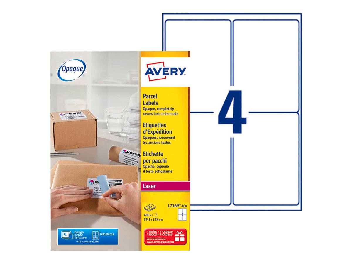 AVERY ZWECKFORM - Avery - Weiß - 99.1 x 139 mm 400 Etikett(en) (100 Bogen x 4)