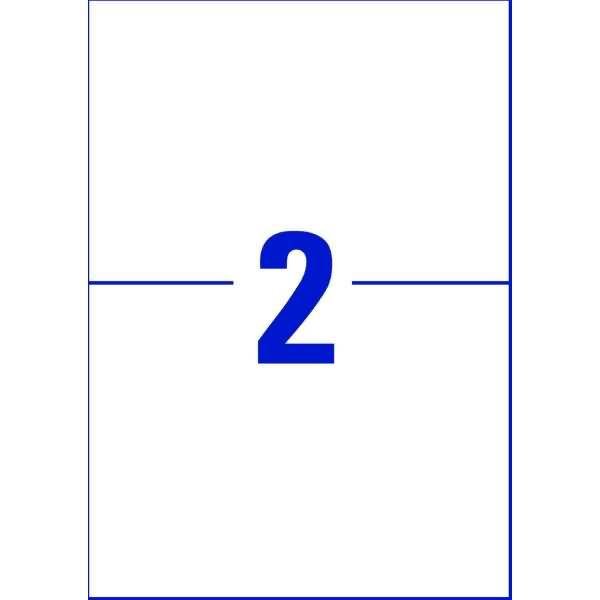 Ultraresistente Etiketten 210x148 mm weiß VE=80 Stück