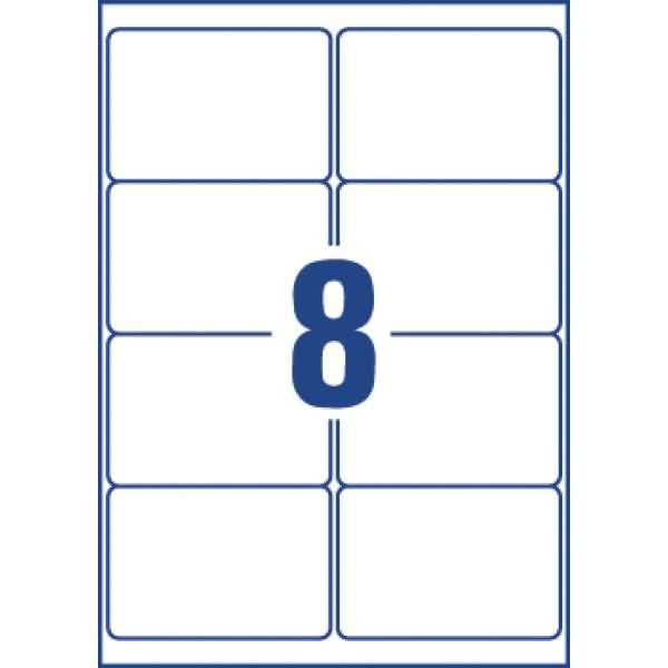Versand-Etiketten 99,1x67,7 mm Recycling 100 Blatt/800 Etiketten weiß