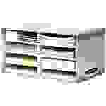 Fellowes Bankers Box System Schreibtischmanager, Karton, Papier, Grau, A4, Briefumschlag, Mappe, Brief, Hinweis, 1,05 kg, 230 x 310 x 55 mm