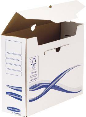 Bankers Box Archivschachtel Basic 4460202 A4+ 100mm ws/bl 25 St./Pack