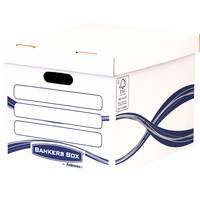 Fellowes 4460801, Aufbewahrungsbox, Blau, Weiß, Rechteckig, Papier, Muster, Indoor