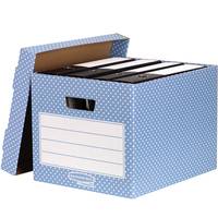 Fellowes 4481901, Aufbewahrungsbox, Blau, Rechteckig, Papier, Muster, Indoor
