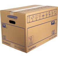 Fellowes 6207301, Verpackungsbox, Umzug, Lagerung, Papier, Blau, Braun, Rechteck, 355 mm