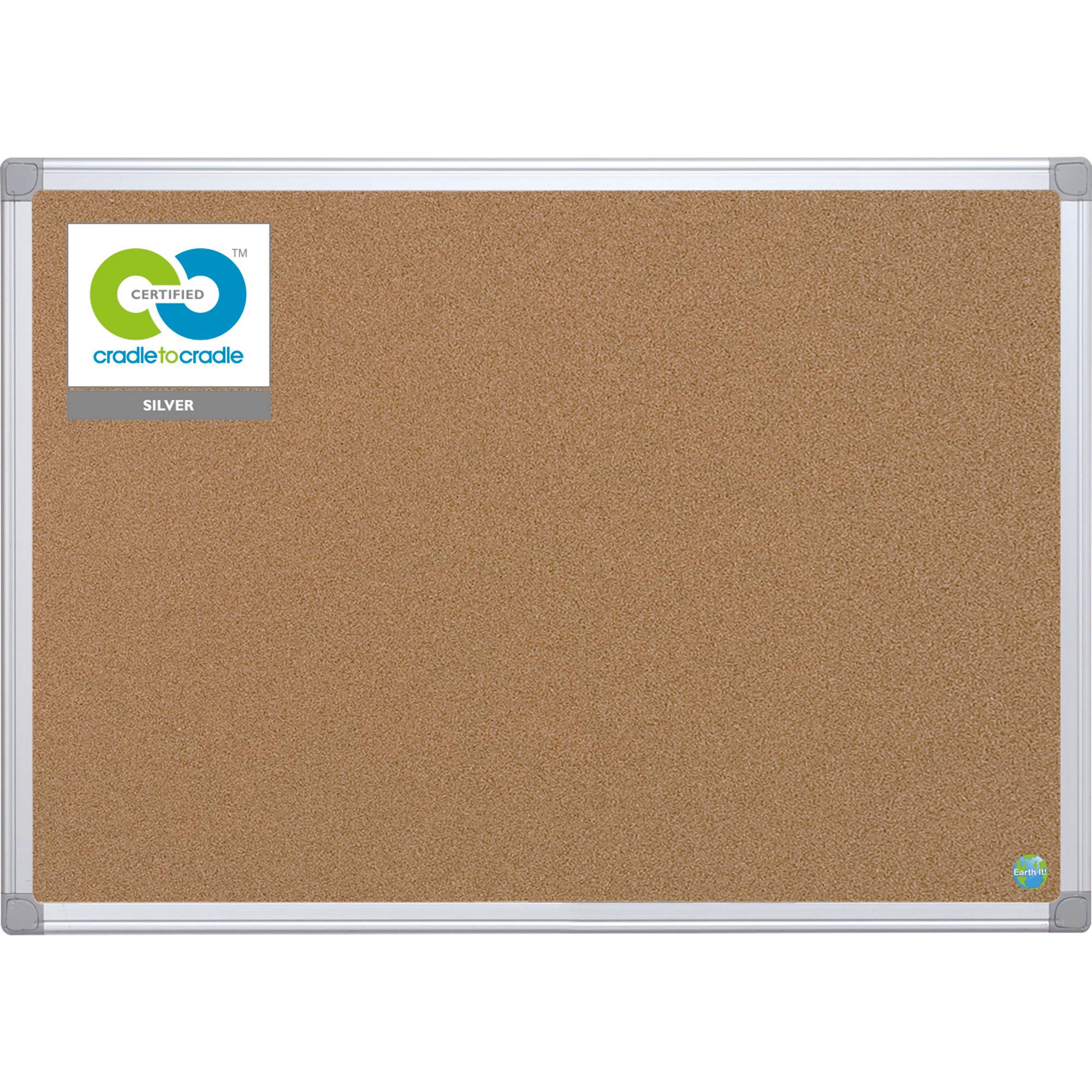 Korktafel Earth CA211790 240x120cm Aluminiumrahmen