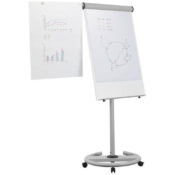 Flipchart 70x100cm mobil umwandelbar grau