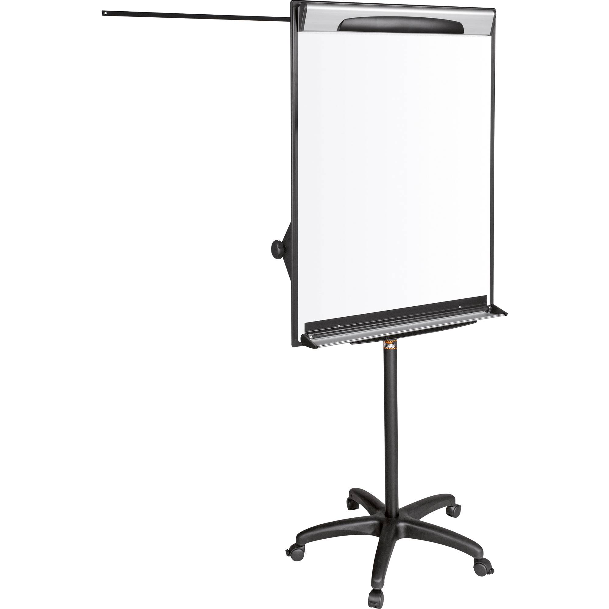 Flipchart Design 70x100cm mobil schwarz mit Armen