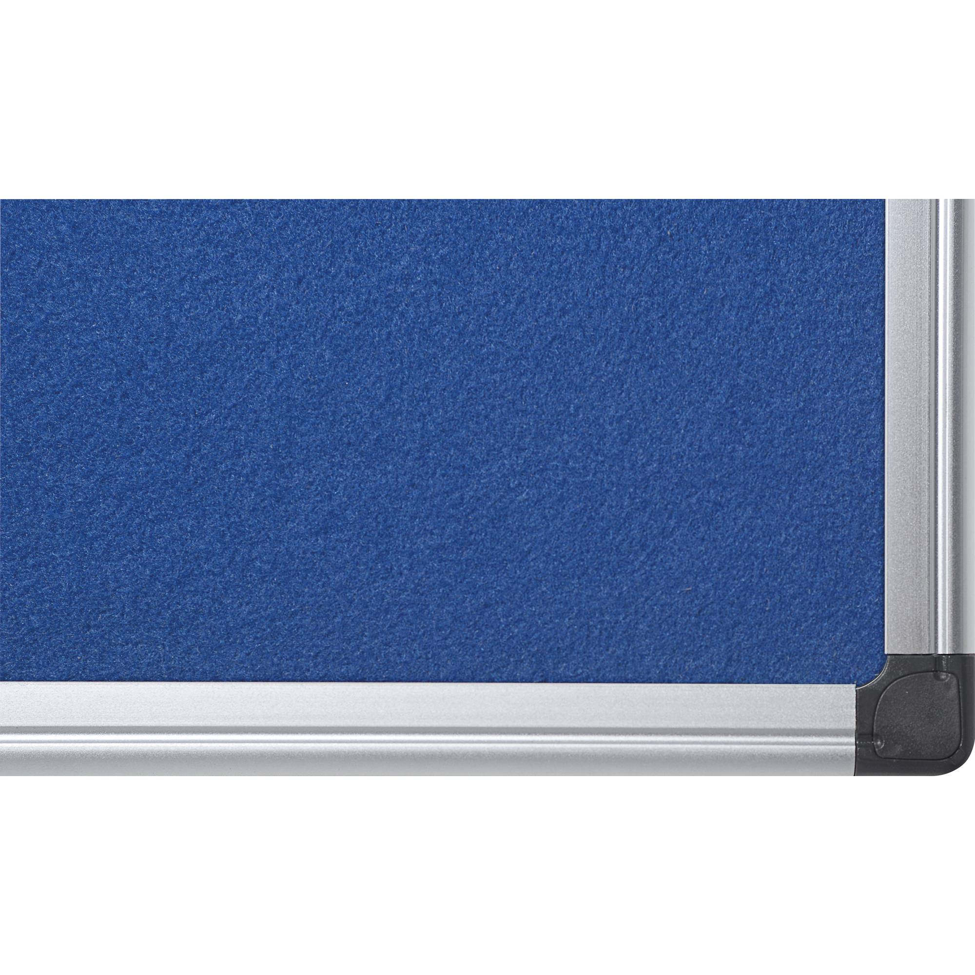 Bi-office Pinnwand Maya FA0243170 Aluminiumrahmen Filz 60x45cm blau