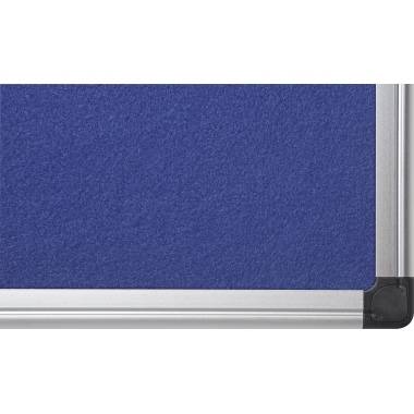 Bi-office Pinnwand Maya FA3843170 Aluminiumrahmen Filz 120x120cm blau