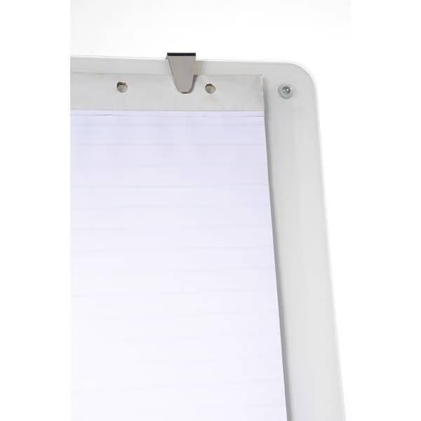 Flipchart Glas 70x100cm magnetisch mobil chrom