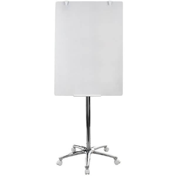 Flipchart Glas 70x100cm mobil chrom