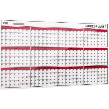 Bi-Office Jahresplaner GL163901 Glas Kollektion 4mm weß - Artikel: 150131901