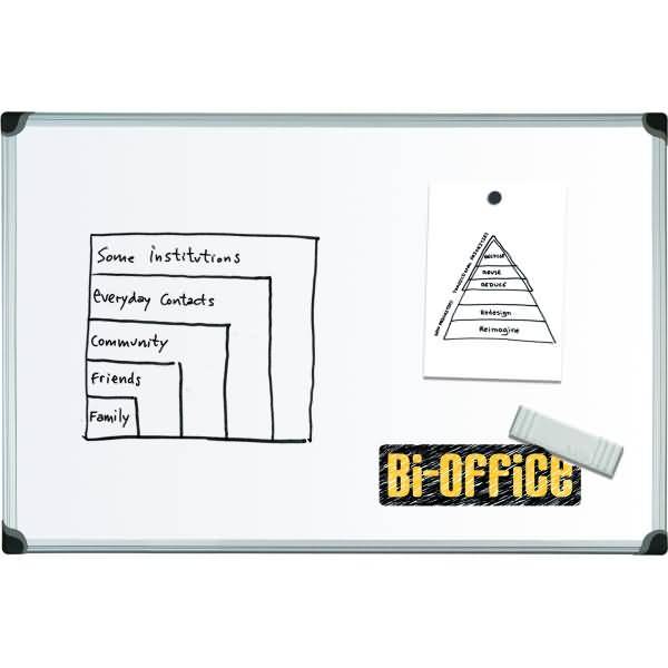 Whiteboard Maya Serie W magnetisch Aluminiumrahmen 240x120cm