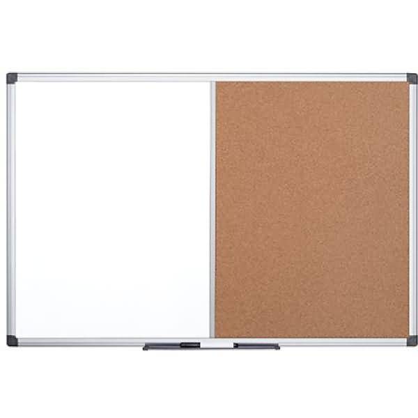 Kombitafel Maya Kork/Whiteboard-Melamin 150x120cm