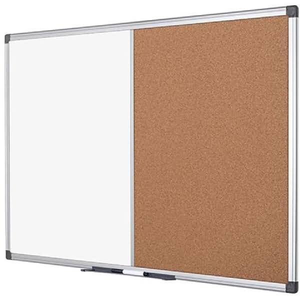 Kombitafel Maya Kork/Whiteboard-Melamin 150x120cm