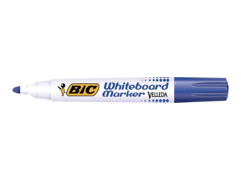 BIC Velleda ecolutions 1701 - Marker - nicht dauerhaft - für Whiteboard - Blau - alkoholbasierte Tinte - 1.5 mm (Packung mit 12)