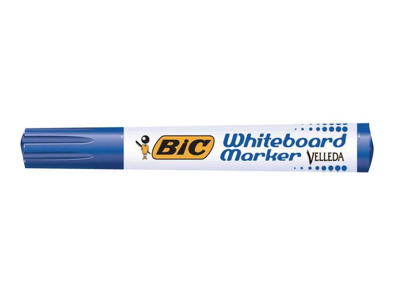 BIC Velleda ecolutions 1701 - Marker - nicht dauerhaft - für Whiteboard - Blau - alkoholbasierte Tinte - 1.5 mm (Packung mit 12)