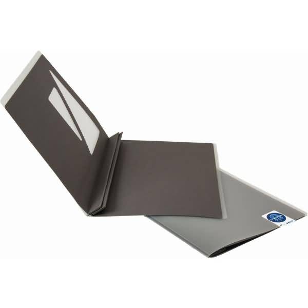 Magnet-Klemmmappe Attraction A4 View PP / Karton dunkelgrau