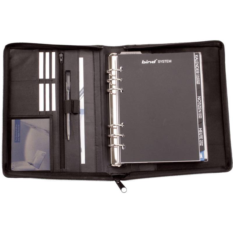 bind Terminplaner Modell T3-1, A5, ohne Kalender, schwarz