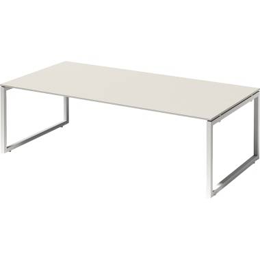 Bisley Konferenztisch DOF2412GW396 O 2400x740x1200mm ws/gr.ws