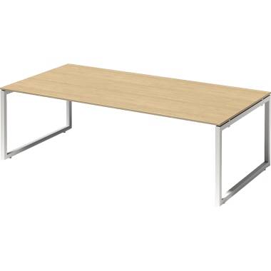 Bisley Konferenztisch DOF2412MP396 O 2400x740x1200mm ws/ah